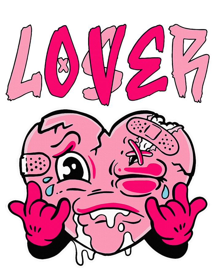 Pink Loser Lover Pink Drip Heart Matching Outfit Poster