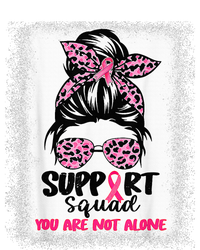 Support Squad Messy Bun Pink Warrior Breast Cancer Awareness Tall Long Sleeve T-Shirt