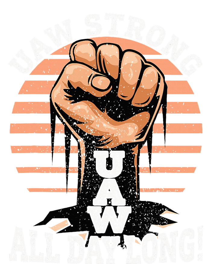 UAW Strong UAW Proud Union Pride UAW Laborer Worker Pom Pom 12in Knit Beanie