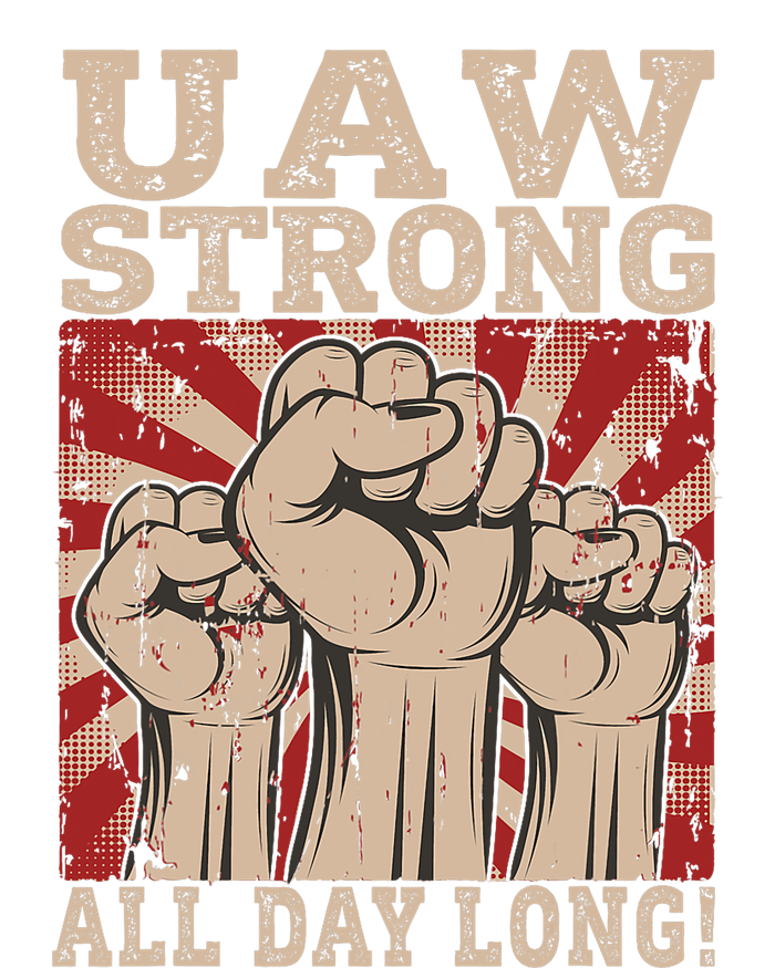 UAW Strong UAW Proud Union Pride UAW Laborer Worker Baby Long Sleeve Bodysuit