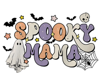 Halloween Spooky Mama Ghost Skeleton Spooky Vibe Poster