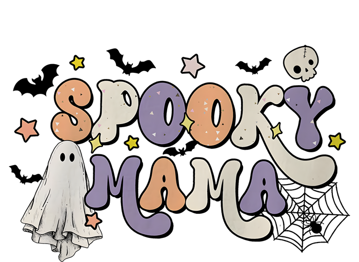 Halloween Spooky Mama Ghost Skeleton Spooky Vibe Poster