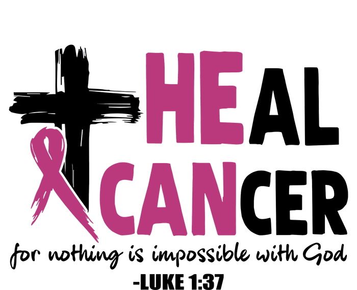 Heal Cancer Breast Cancer Awareness Month back and front side Sweatshirt