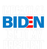 Impeach 46 Biden Is Not My President Anti Joe Biden Insulated Varsity Jacket