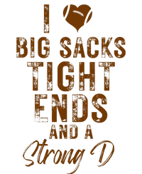 I Love Big Sacks Tight Ends A Strong D Funny Sustainable Bucket Hat