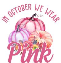 In October We Wear Pink Pumpkin Patch Breast Cancer Tall T-Shirt