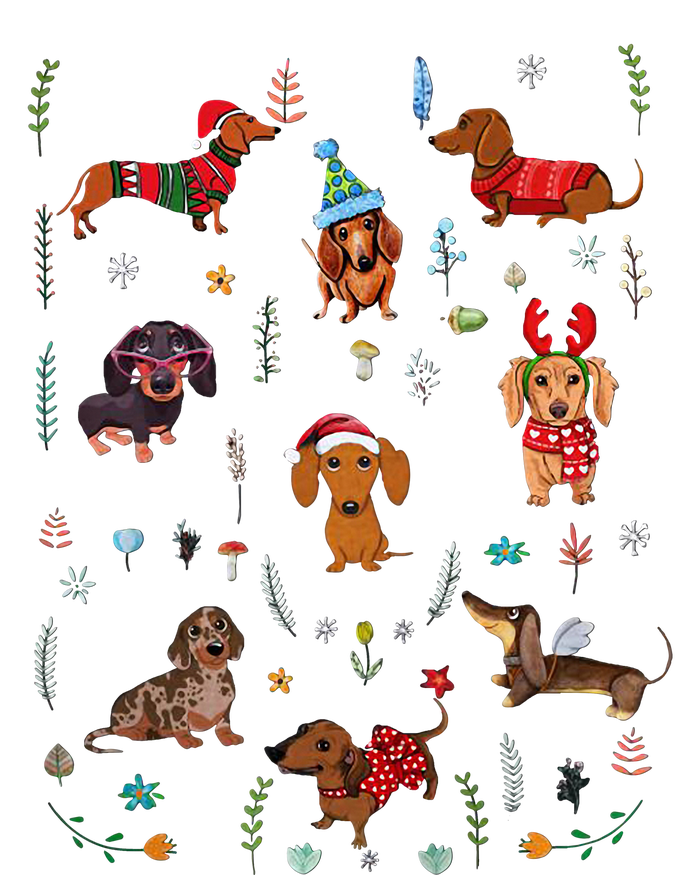 Doxie Fabrics Dachshunds Dog Christmas T-Shirt