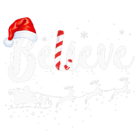 Believe In Santa Claus Believe Christmas Pajama Christmas Ladies Long Sleeve Shirt