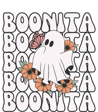 Boonita Halloween Ghost Floral Butterfly Boo Womens Cotton Relaxed Long Sleeve T-Shirt