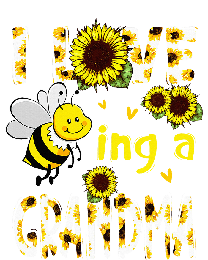 I Love Being A Grandma Sunflower Bee Mothers Day T-Shirt