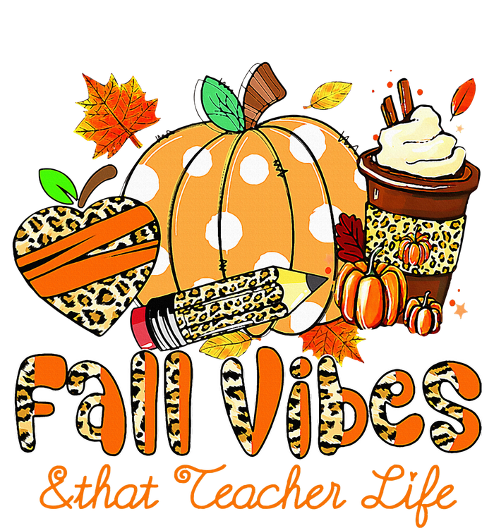 Fall Vibes & That Teacher Life Apple Pencil Pumpkin Fall Doggie Tank