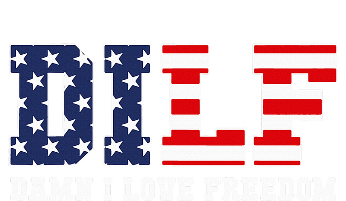 DILF Damn I Love Freedom Funny Patriotic 4th Of July Kids Tie-Dye T-Shirt