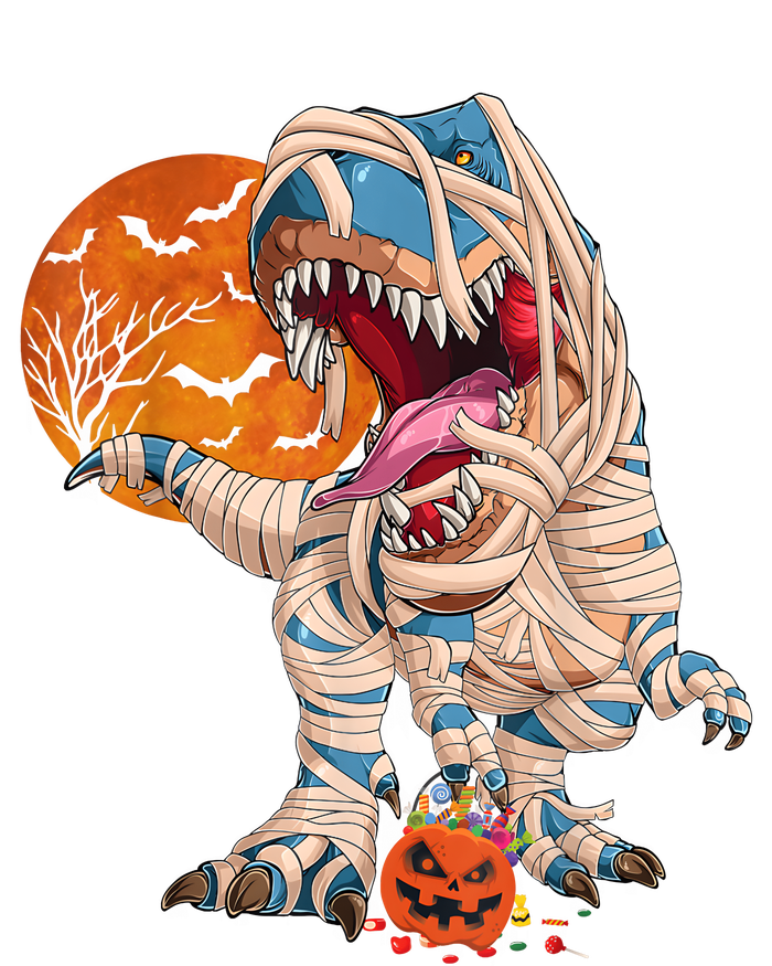 Halloween T Rex For Boy Dinosaur T Rex Mummy Pumpkin Baby Bodysuit