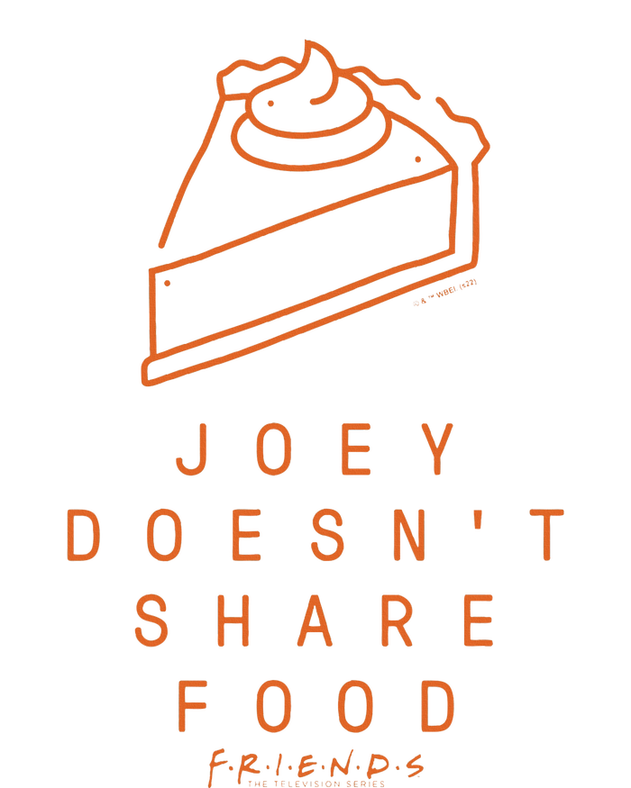 Friends Thanksgiving Joey Doesnt Share Food Pie Icon Striped Beanie with Solid Band