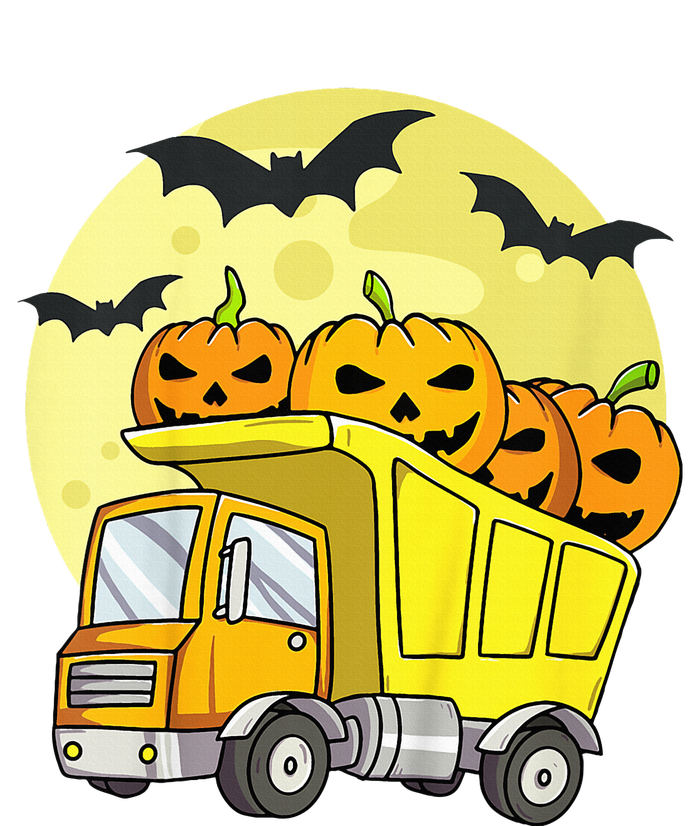 Halloween Construction Truck Pumpkin Tall Long Sleeve T-Shirt