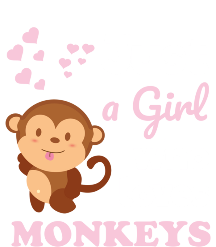 Just A Girl Who Loves Monkeys Girl Monkey Toddler Sweatshirt