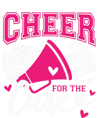 Cheer For The Cure Breast Cancer Cheerleader Pink October Performance Long Sleeve Polo