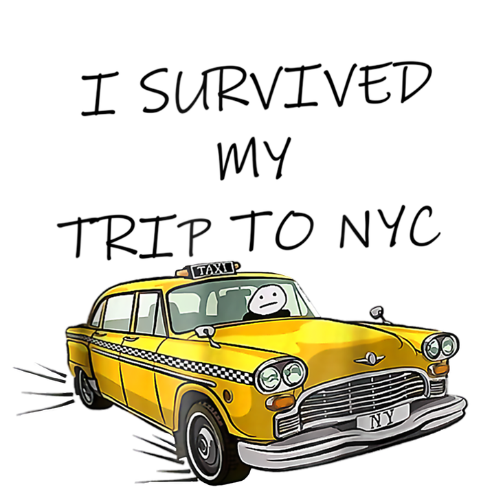 I Survived My Trip To NYC New York City Yellow Taxi Meme T-Shirt