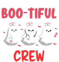 Boo Crew Ghost Halloween Paramedic Nurse Spooky Costume Cute Gift Stripe Pom Pom Beanie