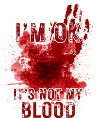 Im Ok Its Not My Blood Funny Halloween Zombie Metallic Star Ornament