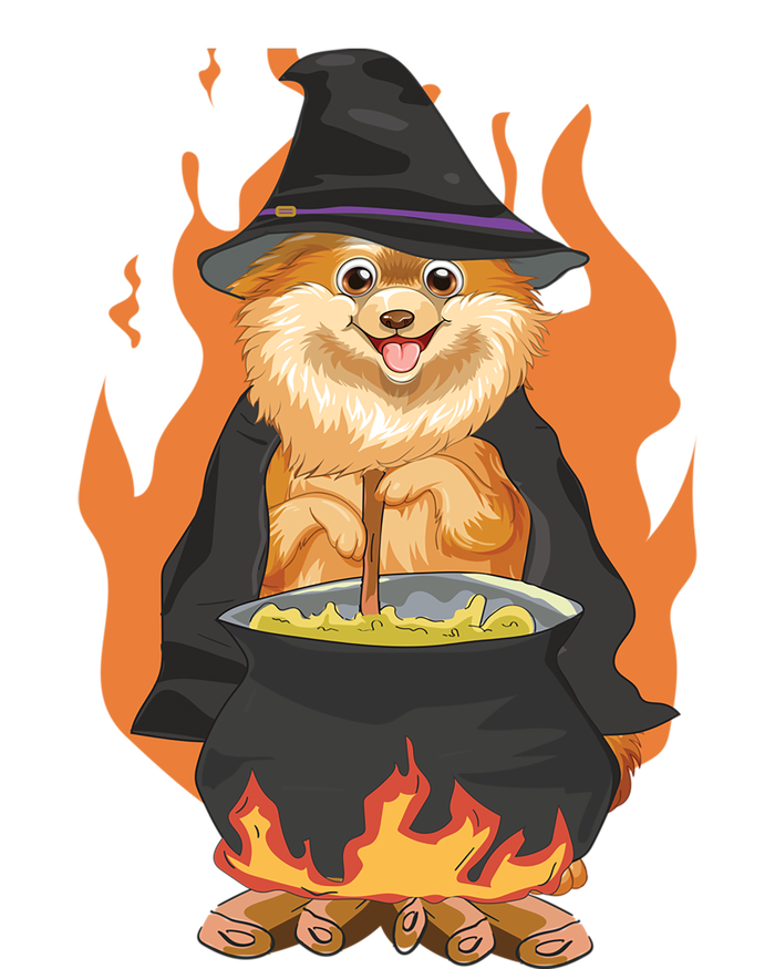 Cute Corgi With Witch Hat Corgi Halloween Cute Gift T-Shirt