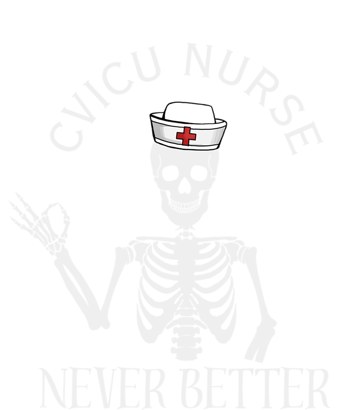 Cvicu Nurse Halloween Funny Skeleton Never Better New Nurse Gift 16 in Basic Backpack