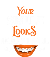 Funny Your Smile Looks BooTiFul Dental Hygienist Halloween Gift Women's V-Neck T-Shirt