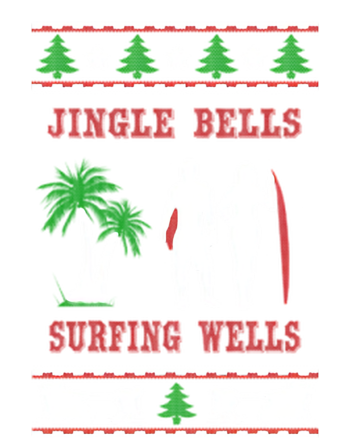 Jingle Bells Surfing Wells Ugly Christmas Tall Sweatshirt