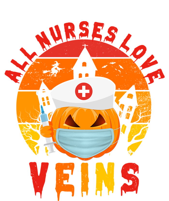 Halloween Nurse All Nurses Love Veins Vampire Cool Gift T-Shirt