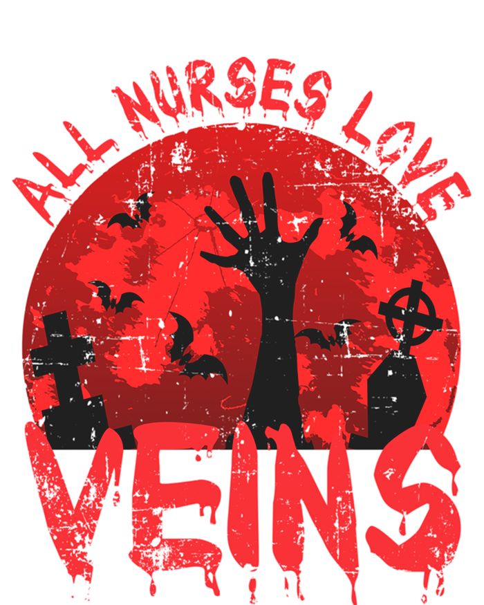 Halloween Nurse Vampire Zombie All Nurses Love Veins Cute Gift Valucap Bio-Washed Visor