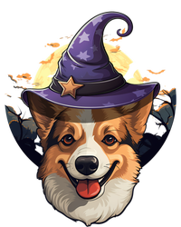 Halloween Witch Corgi Gift Bumper Sticker