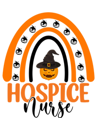 Hospice Nurse Spooky Halloween Pumpkin Rainbow Nursing Gift Softstyle Adult Sport Polo