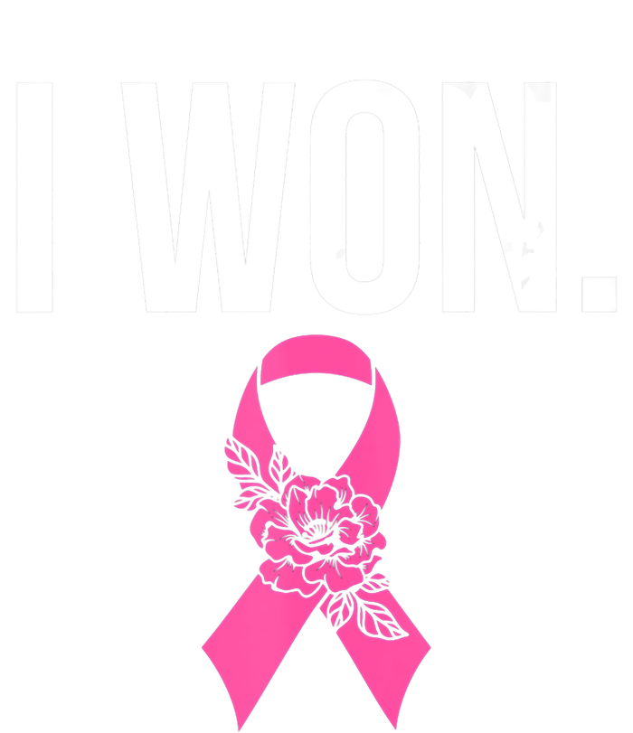 I Won Survivor Fighter Breast Cancer Awareness Pink Ribbon T-Shirt