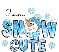 I Am Snow Cute Christmas Winter Snow In Knit Cap And Scarf Cool Gift Striped Beanie with Solid Band