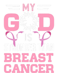 My God Is Stronger Than Breast Cancer Awareness Christian T-Shirt