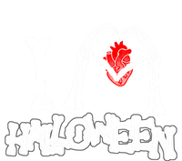 I Love Halloween Spooky Skeleton Bones Hands Heart Gift Meaningful Gift Long Sleeve Shirt