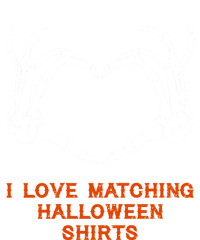 I Love Matching Funny Halloween Couples Skeleton Hand Heart Gift T-Shirt