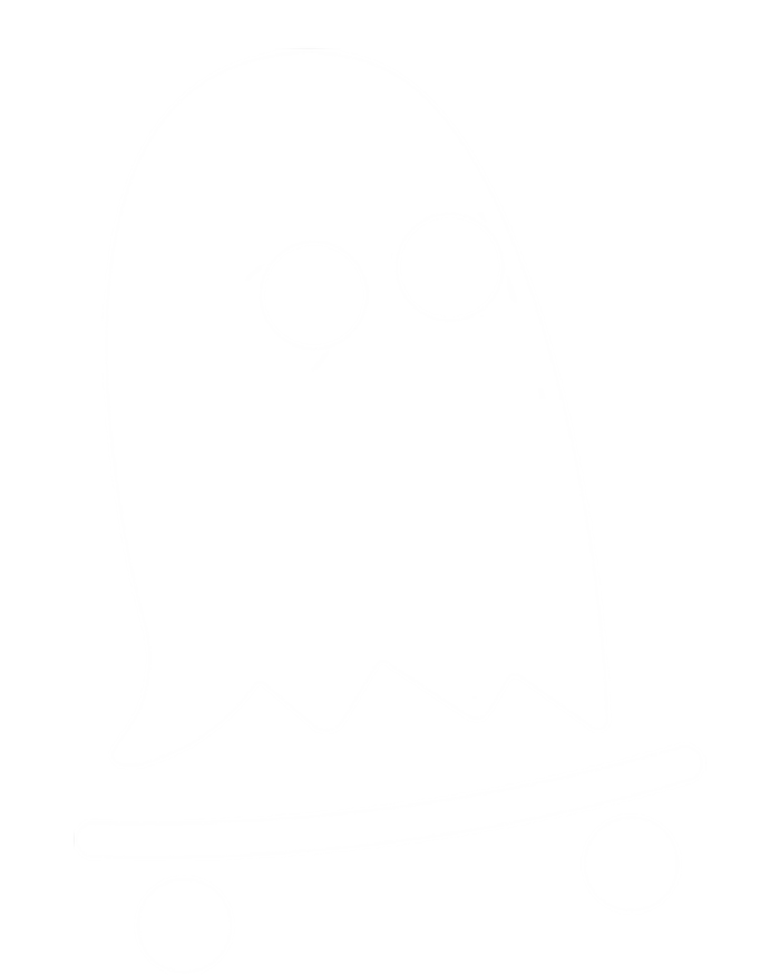 Ghost Skateboarding Lazy Halloween Costume Fun Skateboard Gift Tote Bag