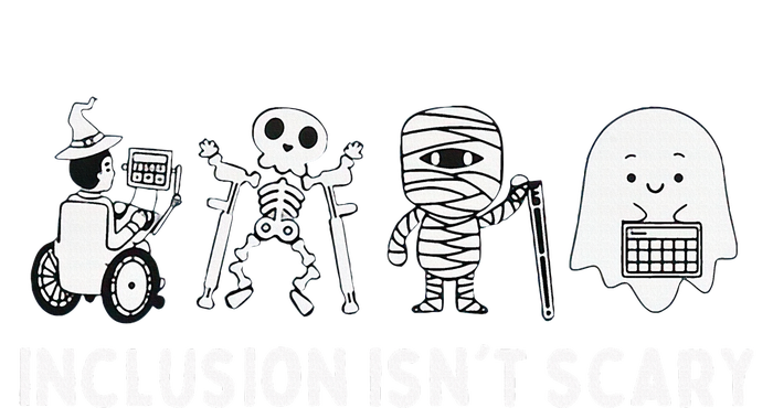 Inclusion Isnt Scary SLP Halloween Sped Teacher Inclusion Kids Sweatshirt