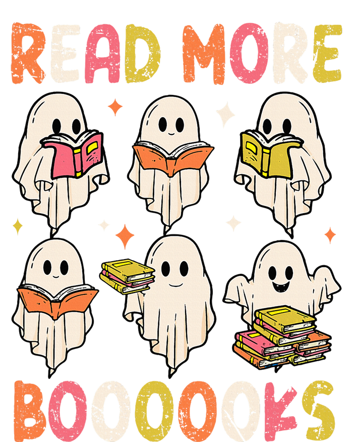 Groovy Halloween Ghost Read More Boooooks Librarian Teacher T-Shirt