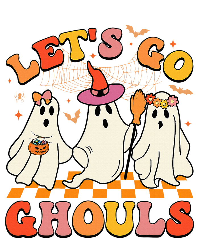 Groovy Lets Go Ghouls Halloween Ghost T-Shirt