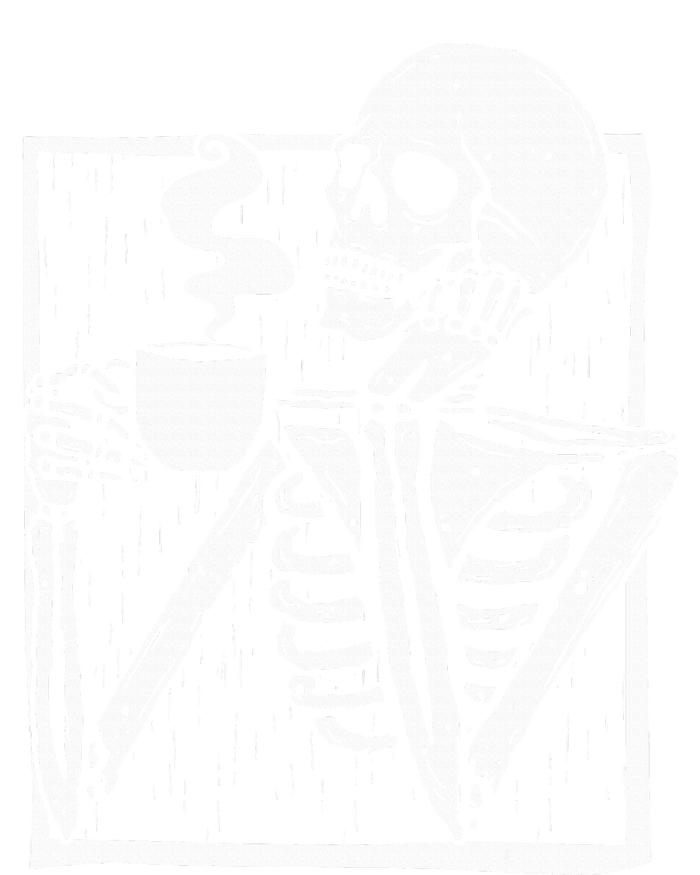 Halloween Coffee Drinking Skeleton Skull 16 in Basic Backpack