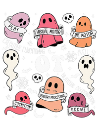 Occupational Therapy OT OTA Halloween Spooky Cute Ghosts Insulated Varsity Jacket