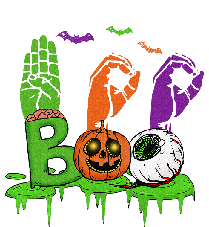 Boo Hands American Sign Language Pride ASL Halloween T-Shirt