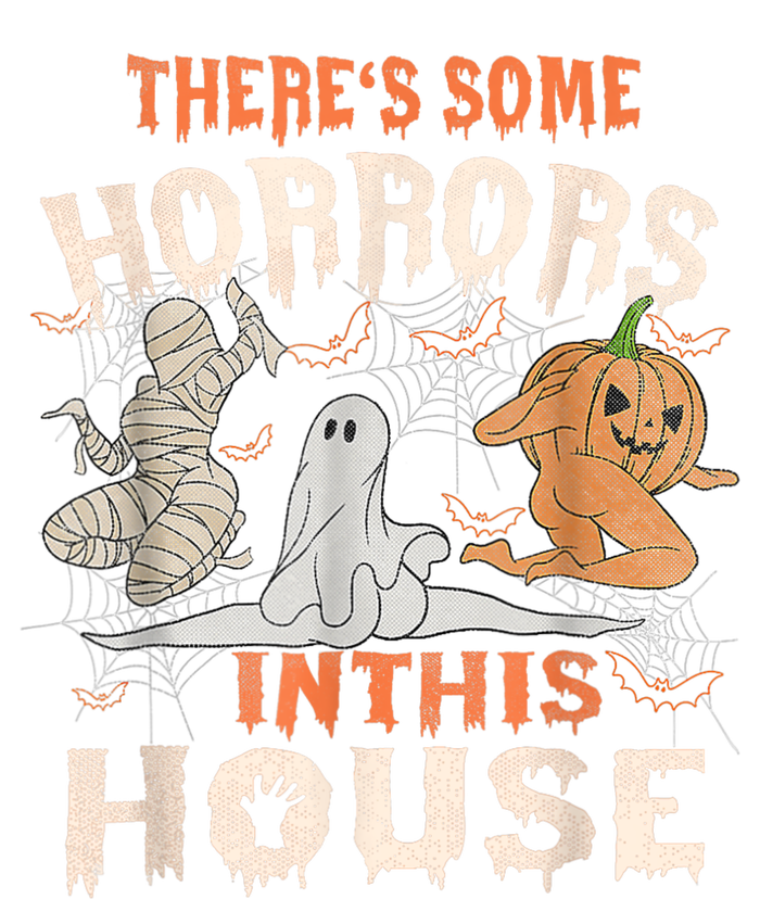 Theres Some Horrors In This House Halloween Pumpkin Ghost Trending Design Mesh Reversible Basketball Jersey Tank