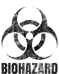 Biohazard Symbol Distressed Weathered Look Halloween Fun Kids Long Sleeve Shirt