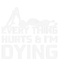 Everything Hurts & Im Dying Workout Funny Skeleton Women's V-Neck T-Shirt