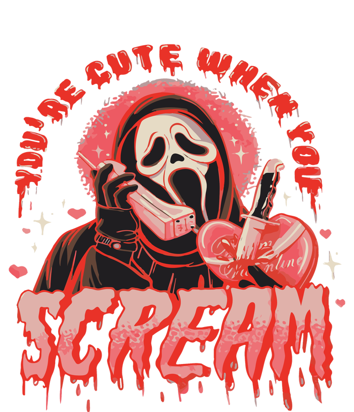 Youre Cute When You Scream Horror Movie Scream Halloween T-Shirt