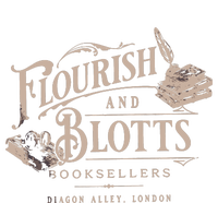 Flourish Blotts Bookish HP Fan Potter T-Shirt