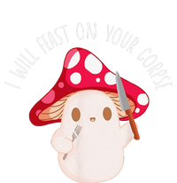 Halloween I Will Feast On Your Corpse Mushroom Funny Meme Coaster